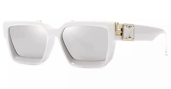 Heren zonnebril - Fashion White - Dames zonnebril - Sunglasses - Luxe design - U400 protection - HD van Merkloos