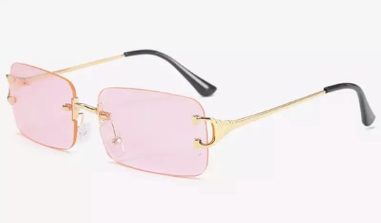 Heren zonnebril - Summer Gold Pink - Dames zonnebril - Sunglasses - Luxe design - U400 protection - HD van Merkloos