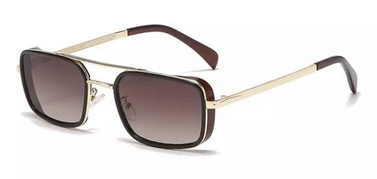 Heren zonnebril - Trendy Brown - Dames zonnebril - Sunglasses - Luxe design - U400 protection - HD van Merkloos