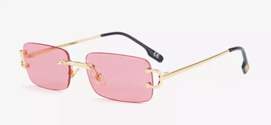 Heren zonnebrillen - Gold Pink - Dames zonnebrillen - Sunglasses - Luxe design - U400 protection - HD - Geschenkdoos - Cadeauset van Excape.