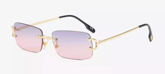 Heren zonnebrillen - Gold Purple Pink - Dames zonnebrillen - Sunglasses - Luxe design - U400 protection - HD van Laculas