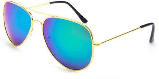 Hidzo Zonnebril Aviator Zilver - UV 400 - In brillenkoker van HI