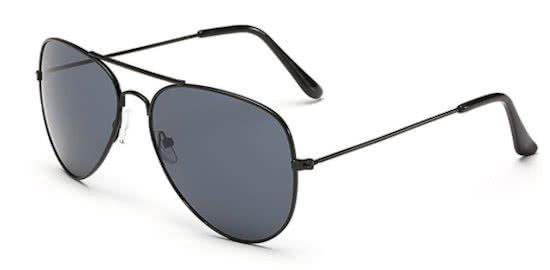 Hidzo Zonnebril Aviator Zwart - UV 400 - In brillenkoker van HI