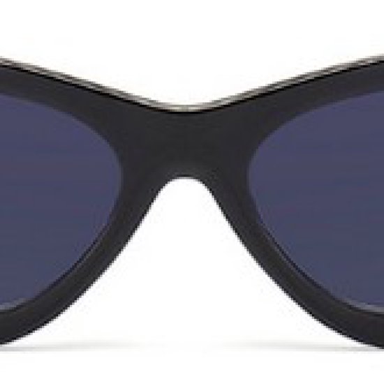 Hidzo Zonnebril Cat Eye Zwart - UV 400 - Zwarte Glazen van HI