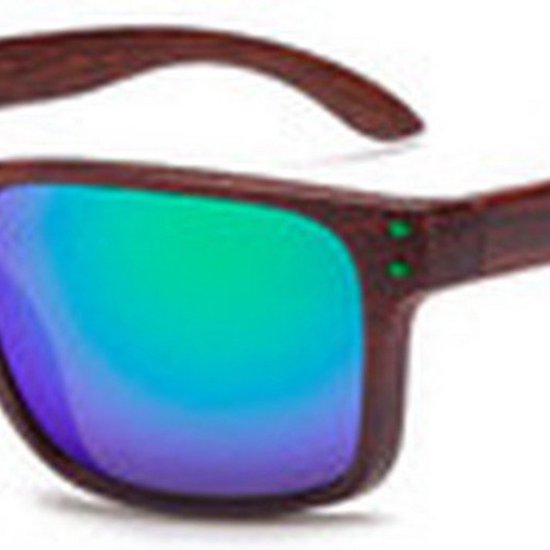 Houten Zonnebril - Blauw op Bruin van Woodiful