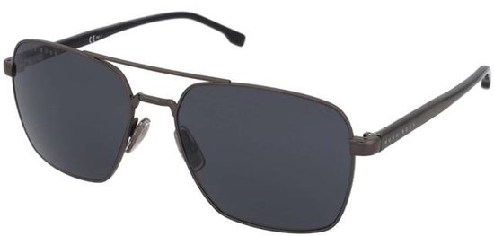 HUGO BOSS BOSS 1045/S/IT V81 DARK RUTHENIUM BLACK 58/17/145 MAN Zonnebrillen van Merkloos