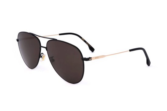 Hugo Boss BOSS 1558/O/F/S I46 MATTE BLACK GOLD 63/14/150 MAN Zonnebrillen van Merkloos