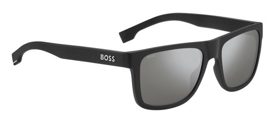 Hugo Boss Boss 1647/S Rechthoekig Kunststof Met spiegelglazen Heren Zonnebril van Hugo Boss