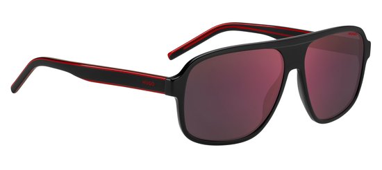 Hugo By Boss Hg 1296/S Rechthoekig Acetaat Met spiegelglazen Heren Zonnebril van HUGO