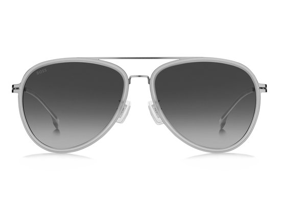 HUGOBOSSBLACK Zonnebril (BOSS1466/F/SK) Volwassenen Zilverkleurig Volledig omrand van HUGO