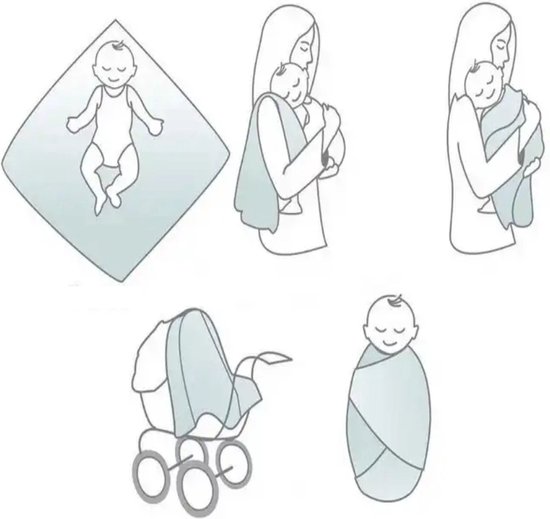 Hydrofiele doek XL - Oranje - 120x120 cm - Inbakerdoek - Swaddle doek groot van Hydrofiel