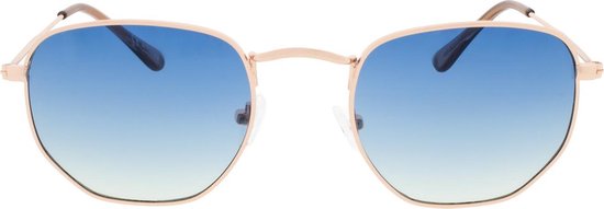 Icon Eyewear Zonnebril AUGUST - Goudkleurig montuur - Blauwe Glazen van Icon Eyewear