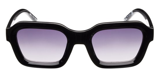 Icon Eyewear Zonnebril BASE RUNNER - Glanzend Zwart montuur - Lichtgrijze glazen van Icon Eyewear