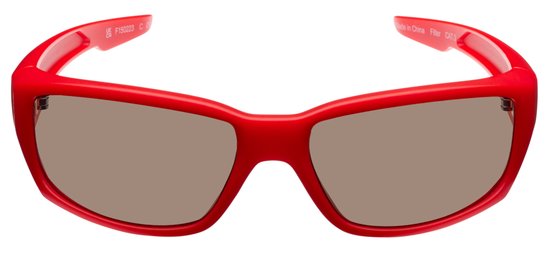 Icon Eyewear Zonnebril BEAM - Mat Rood montuur - Spiegelende glazen van Icon Eyewear