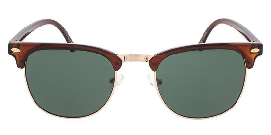 Icon Eyewear Zonnebril CAIRO - Transparant bruin montuur - Groene glazen van Icon Eyewear