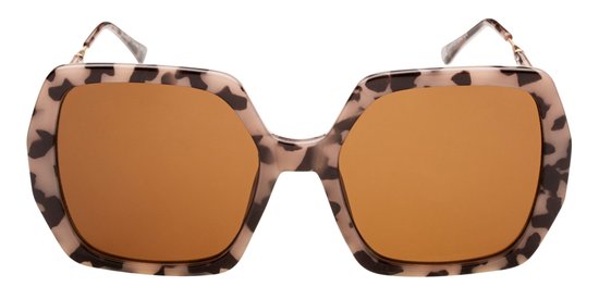 Icon Eyewear Zonnebril DEBORAH - Licht Tortoise montuur - Bruine glazen van Icon Eyewear