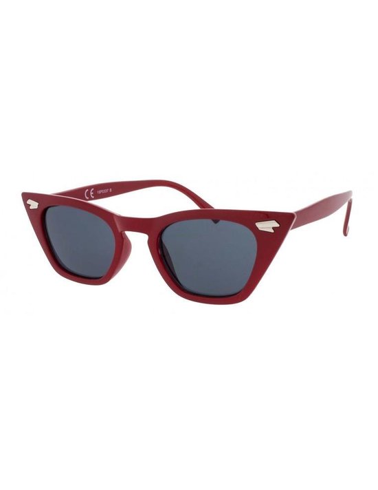 Icon Eyewear Zonnebril GRACE - Rood montuur - Grijze glazen van Icon Eyewear