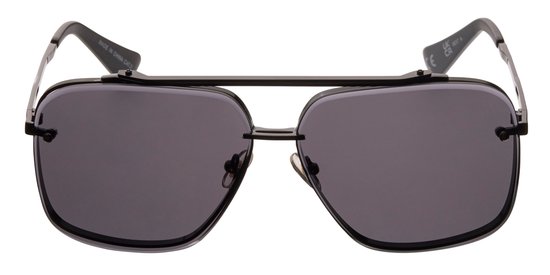 Icon Eyewear Zonnebril HAYK - Mat Zwart montuur met Grijze glazen van Icon Eyewear