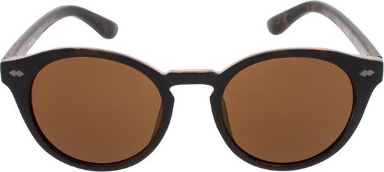 Icon Eyewear Zonnebril JAQUIM - Zwart met tortoise montuur - Bruine glazen van Icon Eyewear