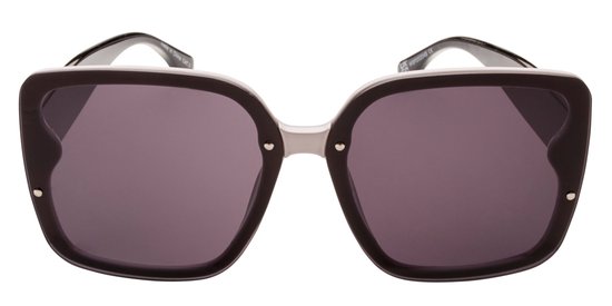 Icon Eyewear Zonnebril LE SQUARE - Zwart met Wit montuur - Grijze glazen van Icon Eyewear