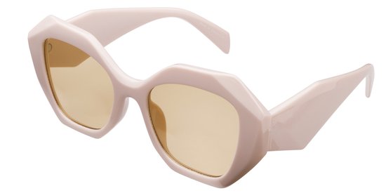 Icon Eyewear Zonnebril MARLOUS - Pastel Roze montuur - Lichtbruine glazen van Icon Eyewear