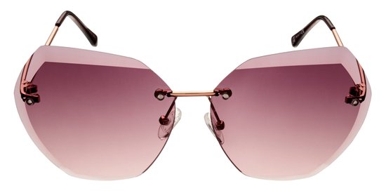 Icon Eyewear Zonnebril MILANIA - Rose Goud montuur - Bruine glazen van Icon Eyewear