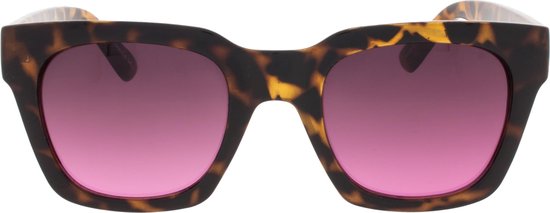 Icon Eyewear Zonnebril NOVA - Glanzend Tortoise montuur – Roze glazen van Icon Eyewear