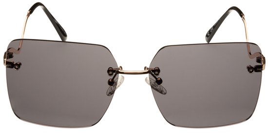 Icon Eyewear Zonnebril NOVELLE VAGUE - Lichtgoudkleurig montuur - Grijze glazen van Icon Eyewear