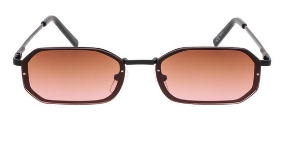 Icon Eyewear Zonnebril OLLIE - Zwart montuur - Bruin met roze glazen van Icon Eyewear