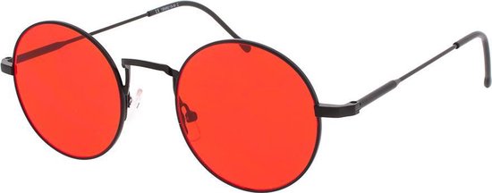 Icon Eyewear Zonnebril PINCH - Mat Zwart montuur - Rode glazen van Icon Eyewear