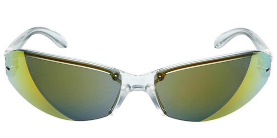 Icon Eyewear Zonnebril SPLITZ - Transparant montuur  - Rood spiegelende glazen van Icon Eyewear