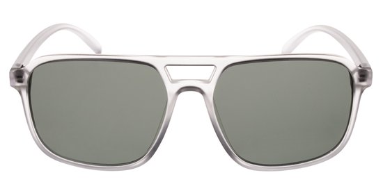 Icon Eyewear Zonnebril USUAL SUSPECT - Mat Transparant montuur - Groene glazen van Icon Eyewear