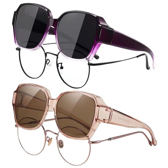 Innovra - Dailygoods - Gepolariseerde Zonnebril voor Dames en Heren, Set van 2