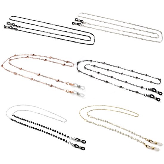Inovra- Zonnebril Ketting Hoogwaardig Materiaal - Brillenkoord Kralen - Klassieke Stijl - Lichtgewicht - Stevig - Herbruikbaar