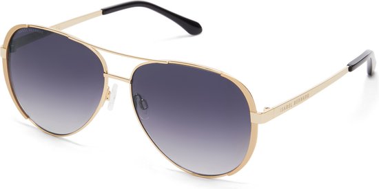 Isabel Bernard La Villette Ruby Goudkleurige Aviator Zonnebril IB400004-15-01 van Merkloos