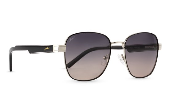 Jackie L Angers ZO-0274B zilver-zwart - grijs dégradé polarised TAC - UV400 van Jackie L
