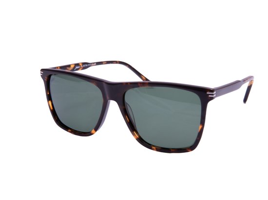 Jackie L Bergerac JL-0575A tortoiseshell - groen-grijs polarised TAC - UV400 van Merkloos