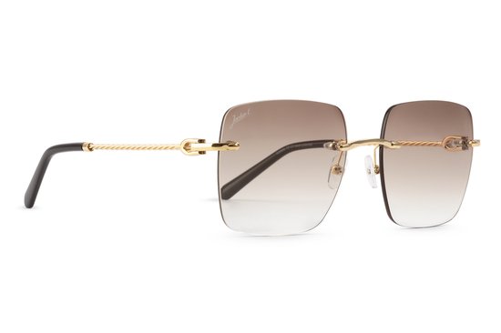 Jackie L Biarritz ZO-0270A goud-bruin - bruin dégradé Nylon® - UV400 van Jackie L
