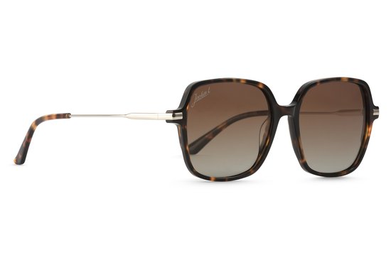 Jackie L Cannes ZO-0255B bruin-gloss - bruin dégradé polarised TAC - UV400 van Jackie L