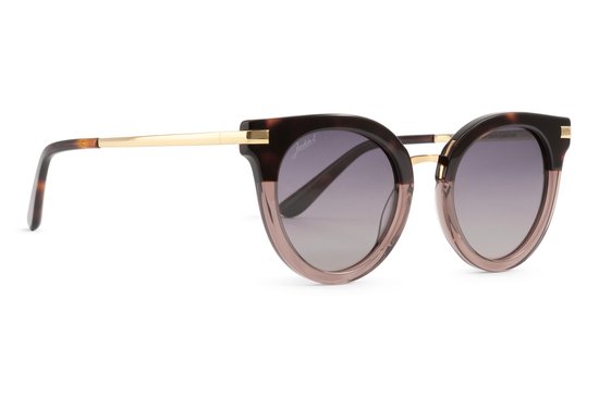 Jackie L Nice ZO-0262A bruin acetaat - bruin dégradé polarised TAC - UV 400 van Jackie L