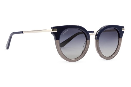 Jackie L Nice ZO-0262B blauw acetaat - blauw dégradé polarised TAC - UV 400 van Jackie L