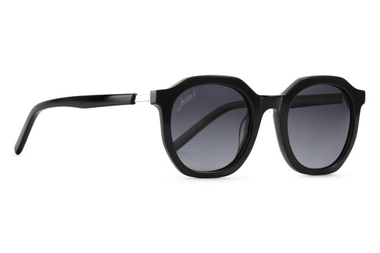 Jackie L® Paris ZO-0256A shiny-zwart – grijs dégradé polarised TAC – UV400 van Jackie L