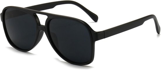 Jaren 70 gepolariseerde zonnebril voor heren, dames Vintage klassiek oversized pilotenbril