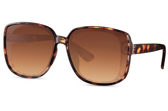 Joboly Designer Zonnebril - Bruin Luipaard Panter Frame - Bruine Lenskleur van Joboly