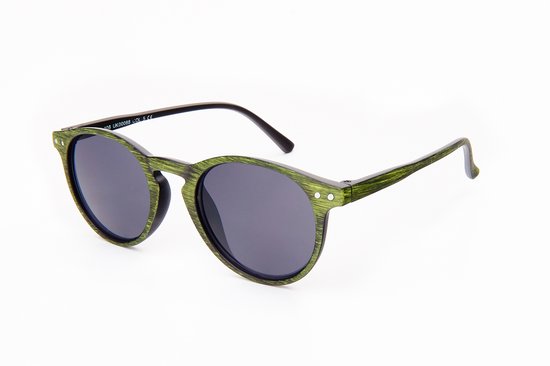Joboly Kids Zonnebril Kinder Zonnebrillen - Houtkleurig Frame - Grijze Lenskleur - Jongens en Meisjes van Joboly