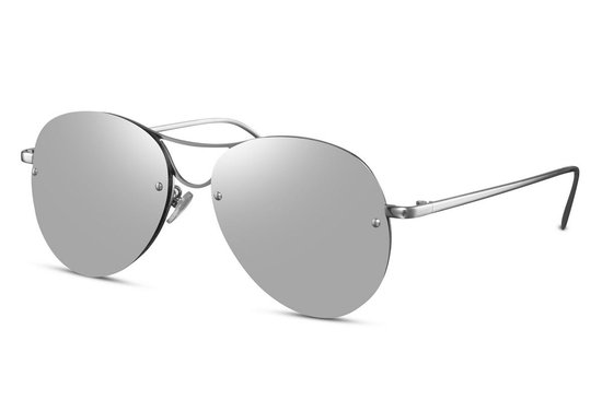 Joboly Pilotenbril Piloot Zonnebril - Zilverkleurig Frame - Zilverkleurige Lenskleur - Dames en Heren van Joboly