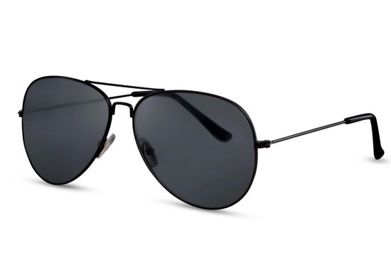 Joboly Pilotenbril Piloot Zonnebril - Zwart Frame - Zwarte Lenskleur - Dames en Heren van Joboly