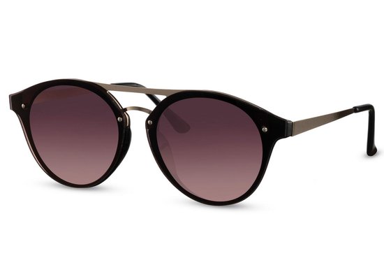 Joboly Ronde Zonnebril - Goudkleurig Frame - Bruine Lenskleur - Dames en Heren van Joboly