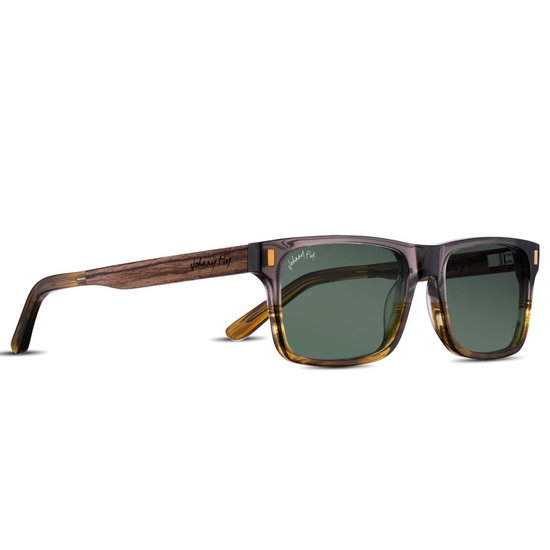 Johnny Fly 7FIFTY7 zonnebril - dames en heren - Carbon Leaf - ecologisch van Johnny Fly