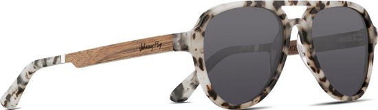 Johnny Fly Apache Zonnebril - dames en heren - wit tortoise - ecologisch van Johnny Fly